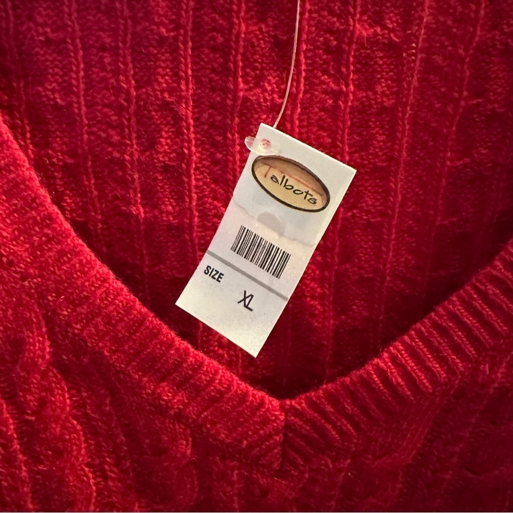 Red Talbots Sweater - Picture 3 of 6